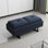 Banc de salle d'attente 2 places - Banc de chaises de salle d'attente de bureau avec rangement, mobilier de salle d'attente, banc de vestibule moderne avec coussin épaissi pour bureau, salon de coiffure, bleu marine