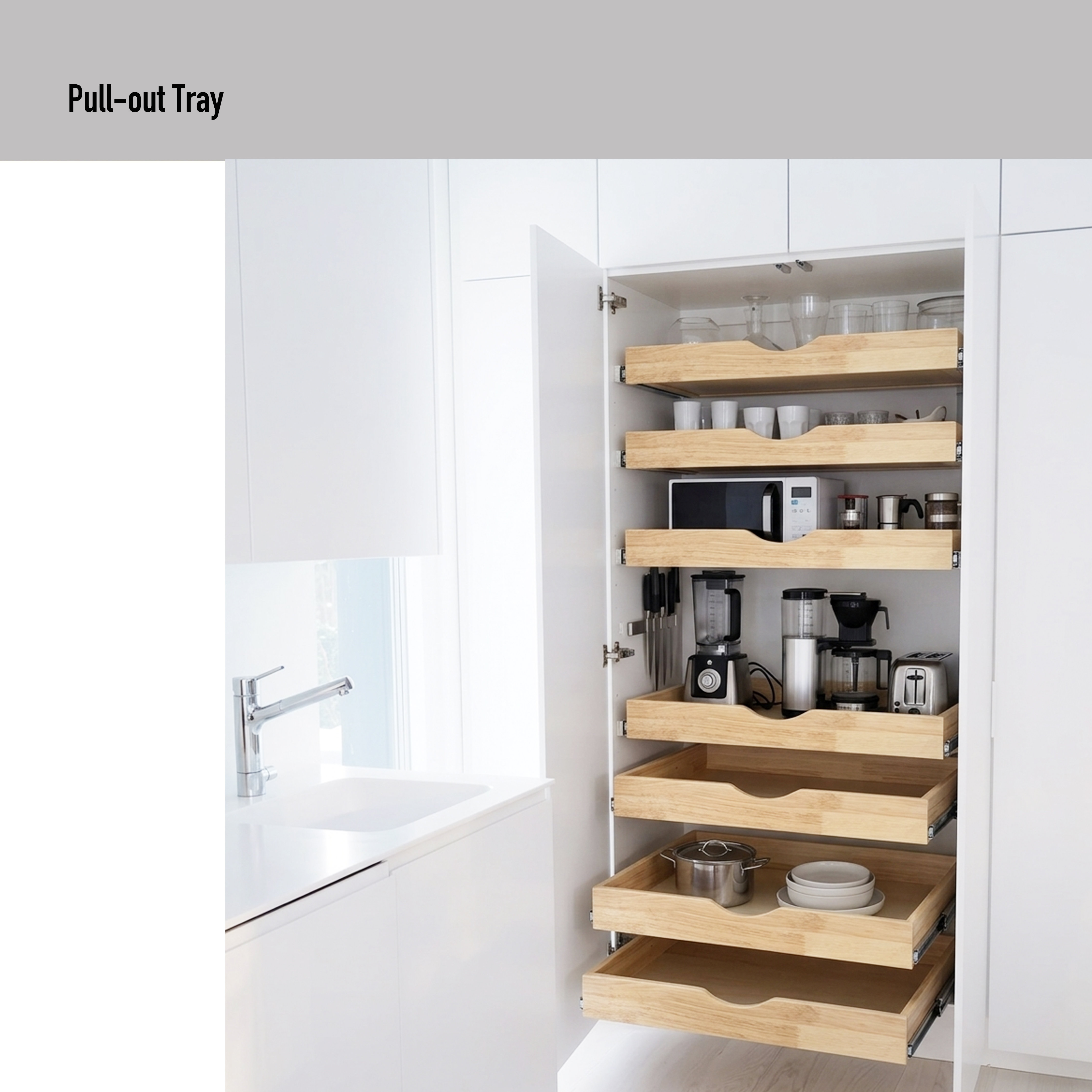 Photo inspiration: Gallery Detail: Rebrilliant Prestridge Soft Close Cabinet Drawer Wood Pull Out Tray