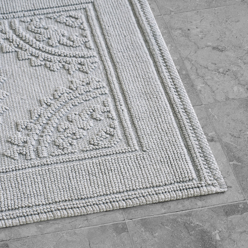  2-Piece Bath Rug Set, Light Gray