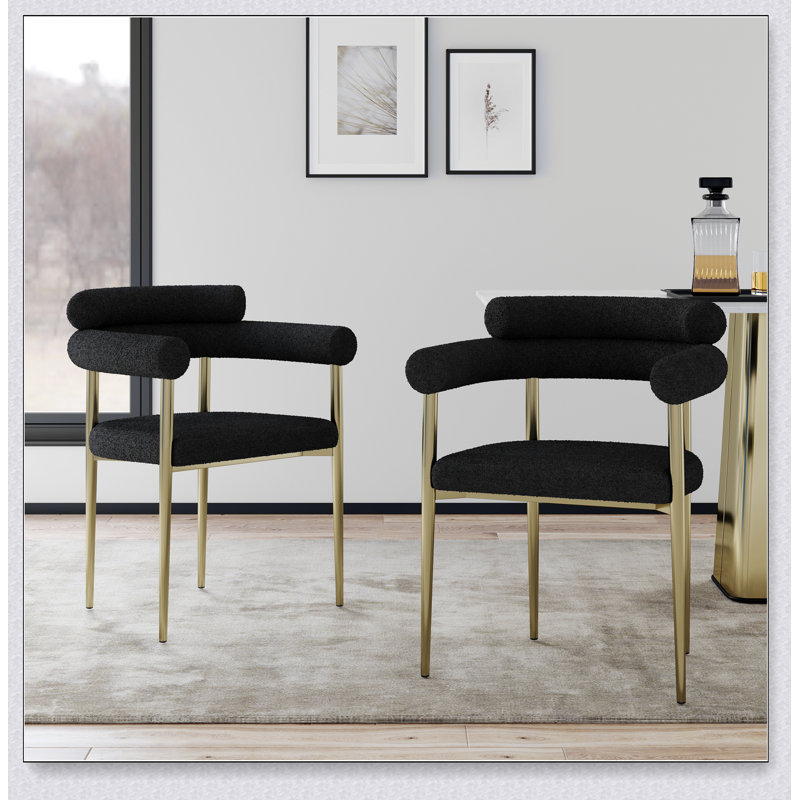 Ensemble de 2 chaises de salle à manger Woker, chaises de salle à manger de style moderne Mid-Century