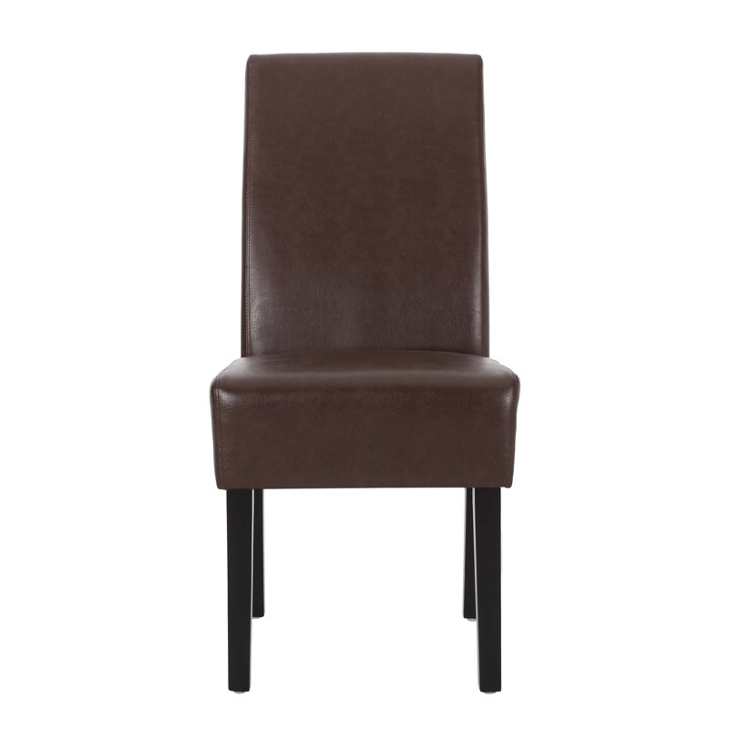 Homan 19.5'' H Upholstered Dining Chair, Beige/Brown, 1