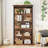 5-Tier Shelf Bookcase Metal Frame-1460671569