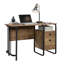 Bureau avec rangement organisé, finition chêne
