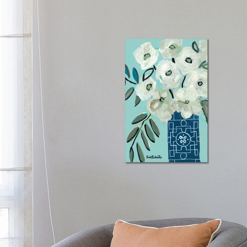 Ophelia & Co. White Flowers For Patricia by - Wrapped Canvas | Wayfair ...