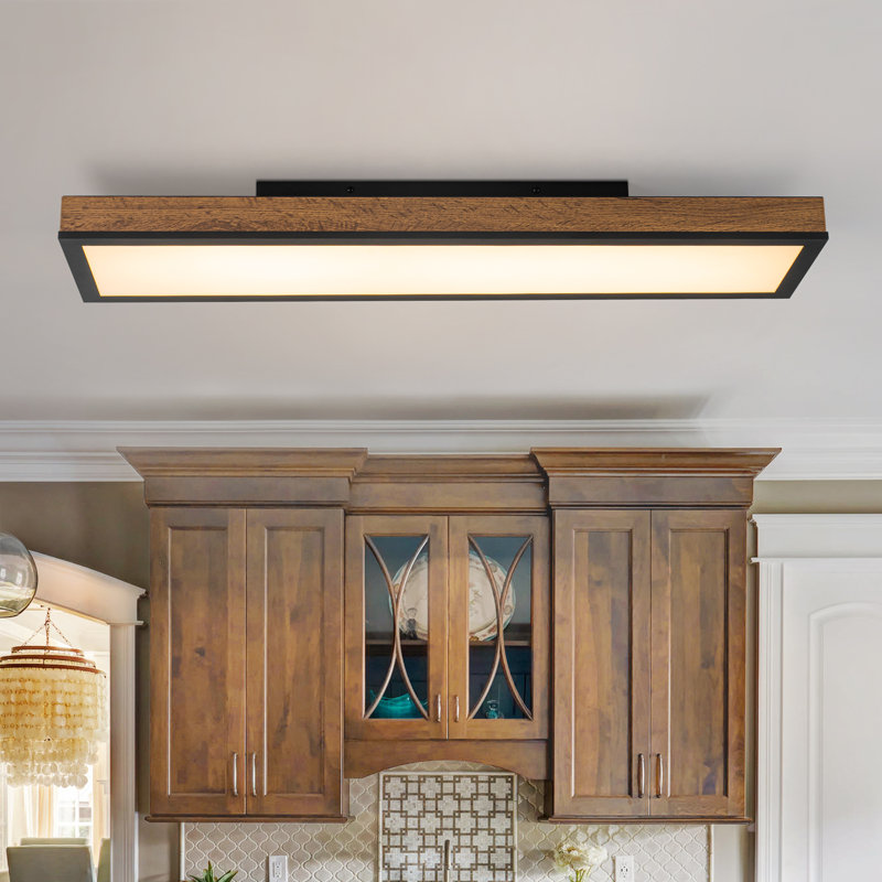 1 - Light LED 31" Semi Flush Mount