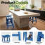 Tabouret de comptoir de cuisine Backless-778717212-773046084