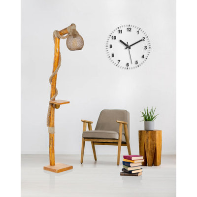 55.1'' Brown Task Floor Lamp