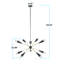 Fatilier 10 lumières Spatnik Chandilier Fatos