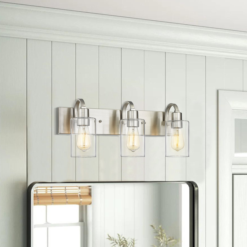 Sornson Dimmable Vanity Light, Btushed Nickel, 3