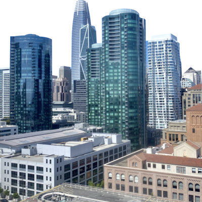 H13707 San Francisco South of Market SoMa Skyline Cardboard Cutout Standee Standup