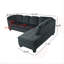 SOFA, canapé modulaire en L en polyester