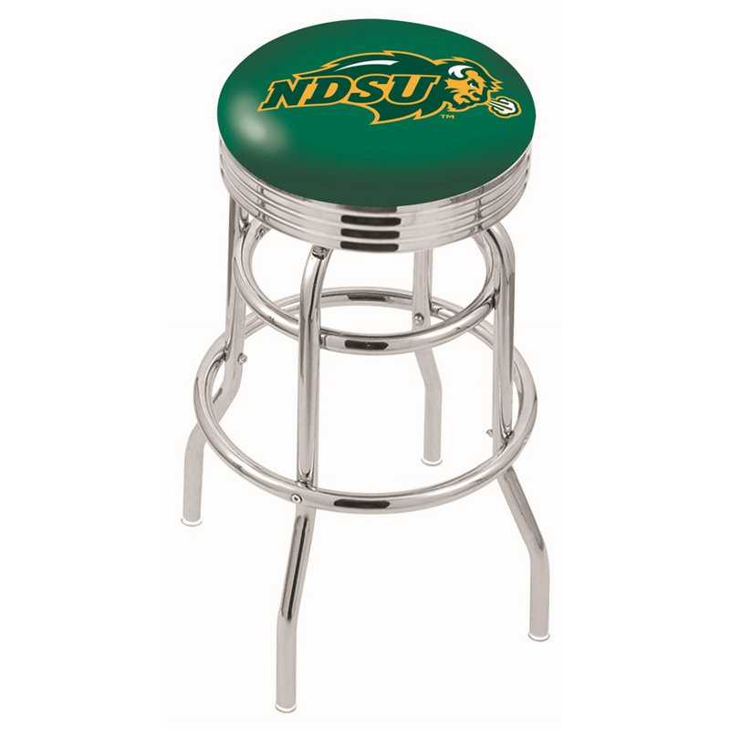 NCAA Bar & Counter Stool, North Dakota Fighting Hawks, Counter Stool (25" Seat Height)