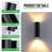 Modern Cylinder Wall Lights Up And Down E26 Outdoor Wall Light Fixture Matte Black, Waterproof Porch Light, Outdoor Sconce, For Patio, Garage, Doorway-720520657