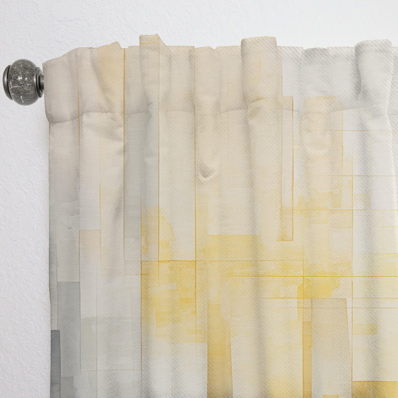 Panneau solaire jaune Clématique Sunlight Collage III - Rideau moderne - Velours obscurcissant - 1 panneau