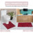 Schoenberger Floral Design Cotton Bath Rug-1416212945-1416224727