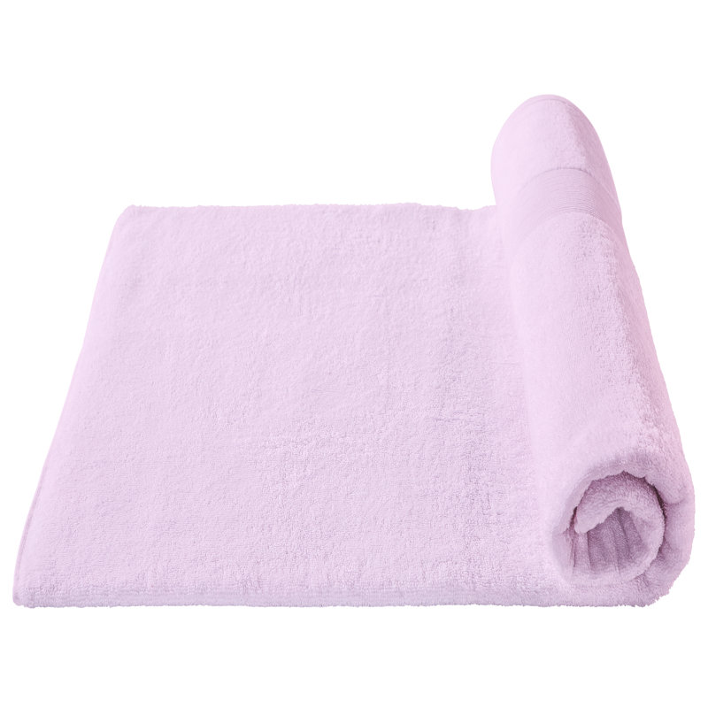 Serviette de bain 100% coton, Rosé