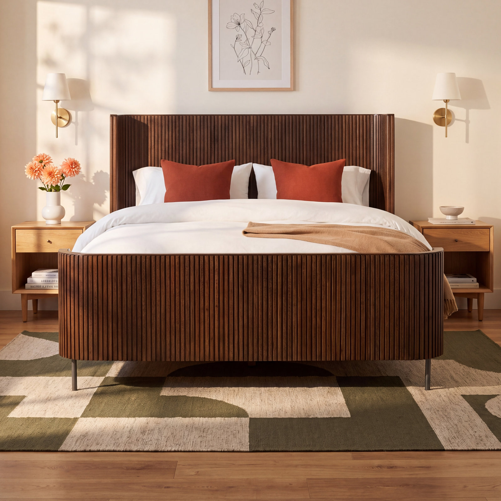 Corsica Oak Bed