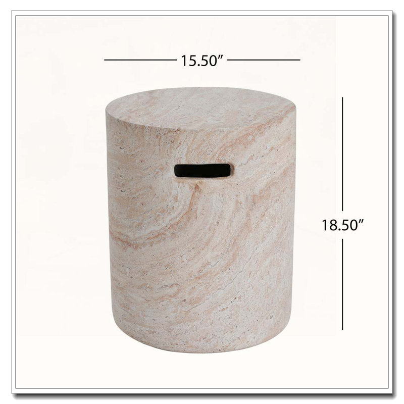 Outdoor Concrete Side Table