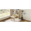 Buffet compact avec huche et table de salle à manger pliable 33,5 x 15,7 x 69 pouces-123954288