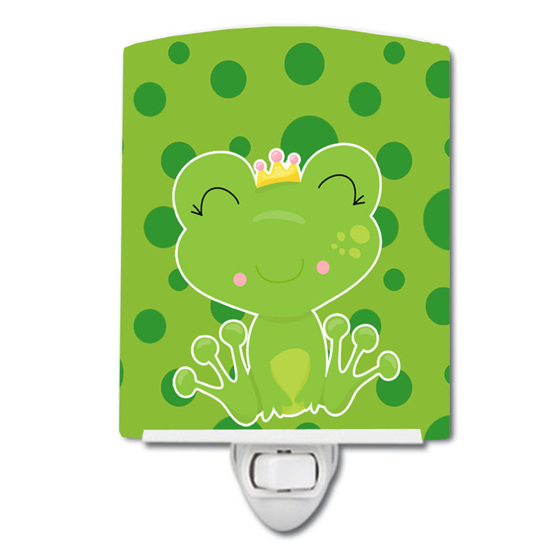 Éclairage de nuit en céramique prince Frog
