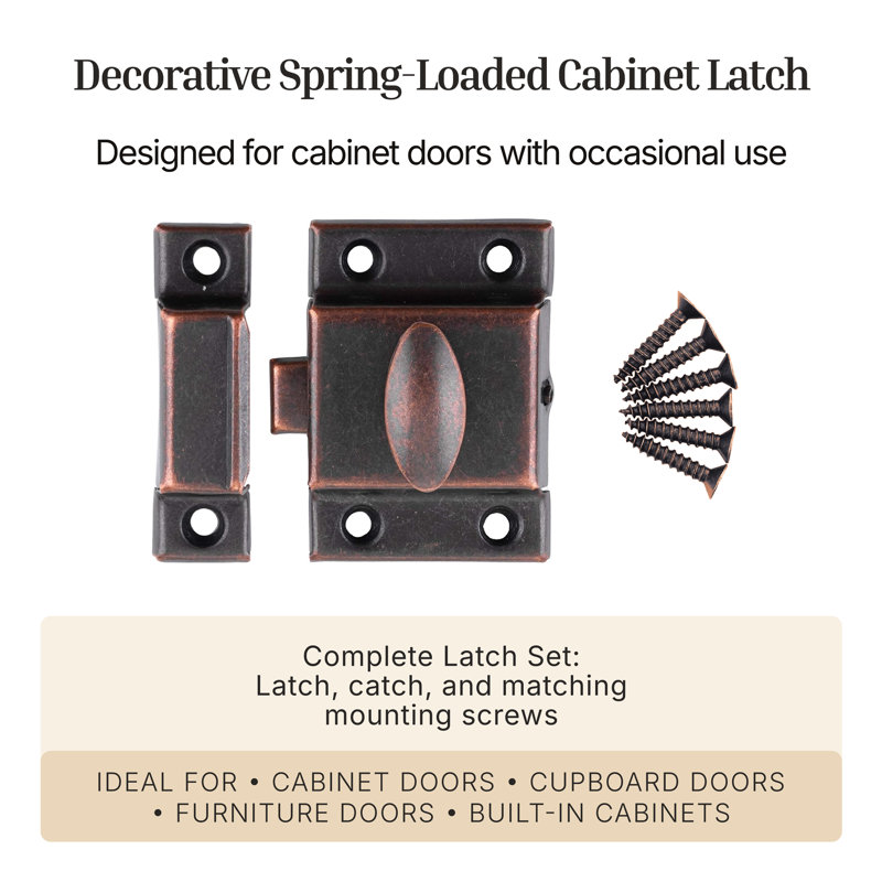 Loquet de porte d'armoire, Cuivre