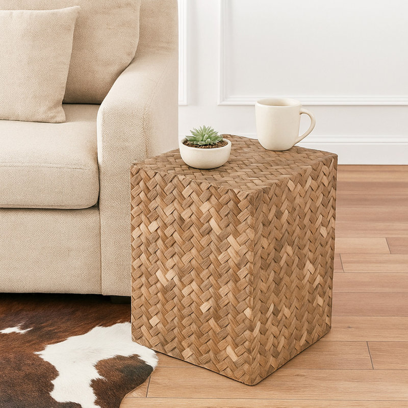 Table d'appoint carrée Natural Weave