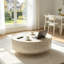 Table basse ronde avec base robuste