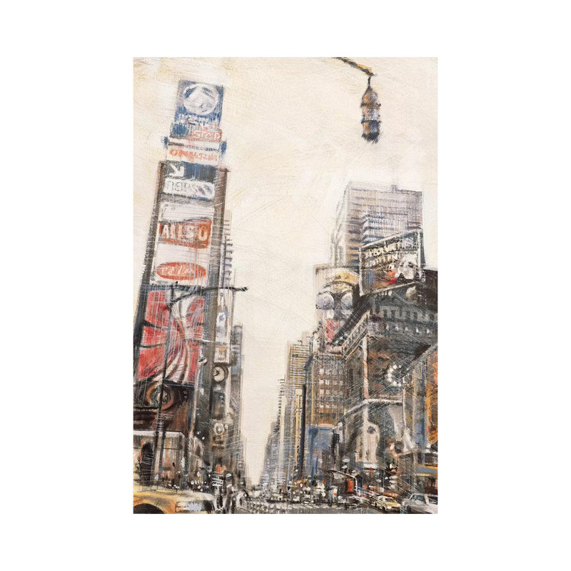 Times Square II by Matthew Daniels - Wrapped Canvas Gallery-Wrapped Canvas Giclée, 66.04 cm H x 45.72 cm W x 1.91 cm D