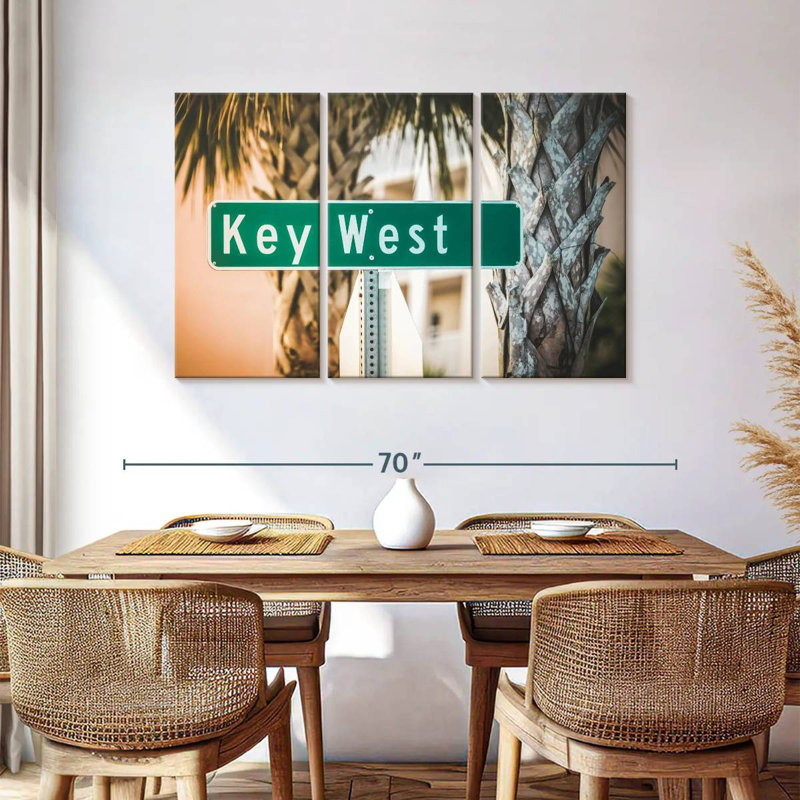 Plaque de rue Key West, H 36 po x l 57 po