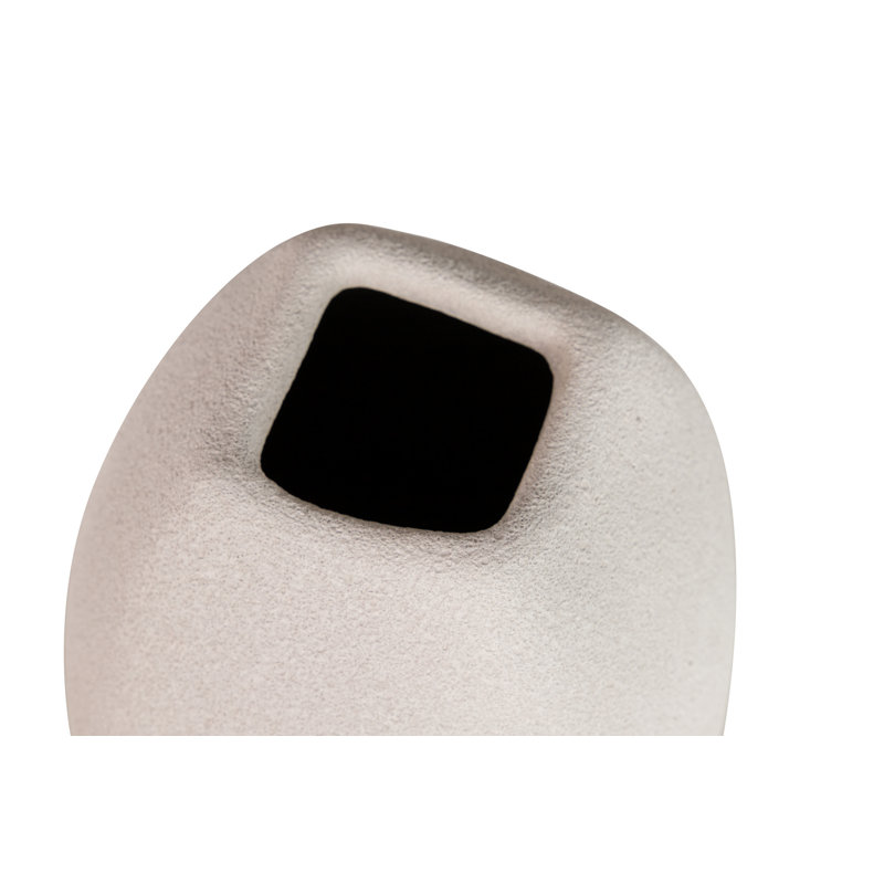 Ceramic / Porcelain Table Vase, Grey, 30cm H x 16cm W x 16cm D