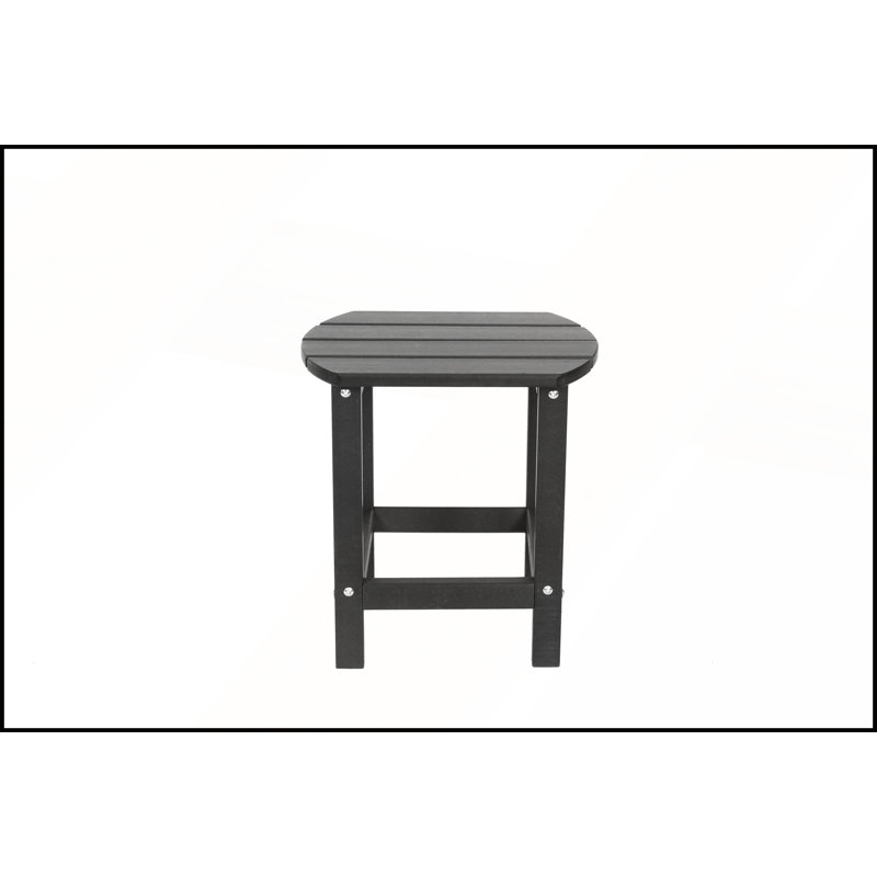 Table d'appoint carrée Adirondack pour extérieur, table de patio, table de bout en PEHD pour jardin, terrasse, piscine, porche ou pelouse
