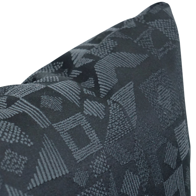 Geometric Reversible Throw Pillow, Nina Jet