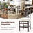 Padded Stackable Folding Dining Chairs with Solid Wood Frame-1997018714