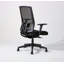 Chaise de bureau ergonomique à dossier haut 27 "en couleur avec accoudoirs Complus