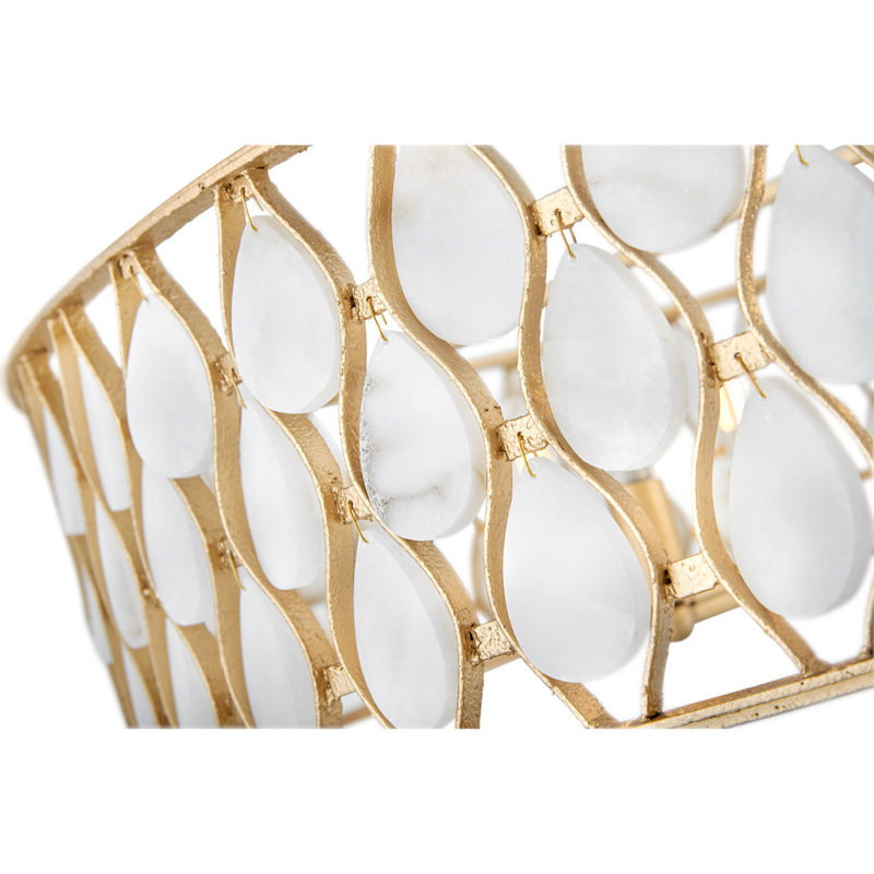 ESTIE Flush Mount, 8" H x 38" W x 38" W, 8