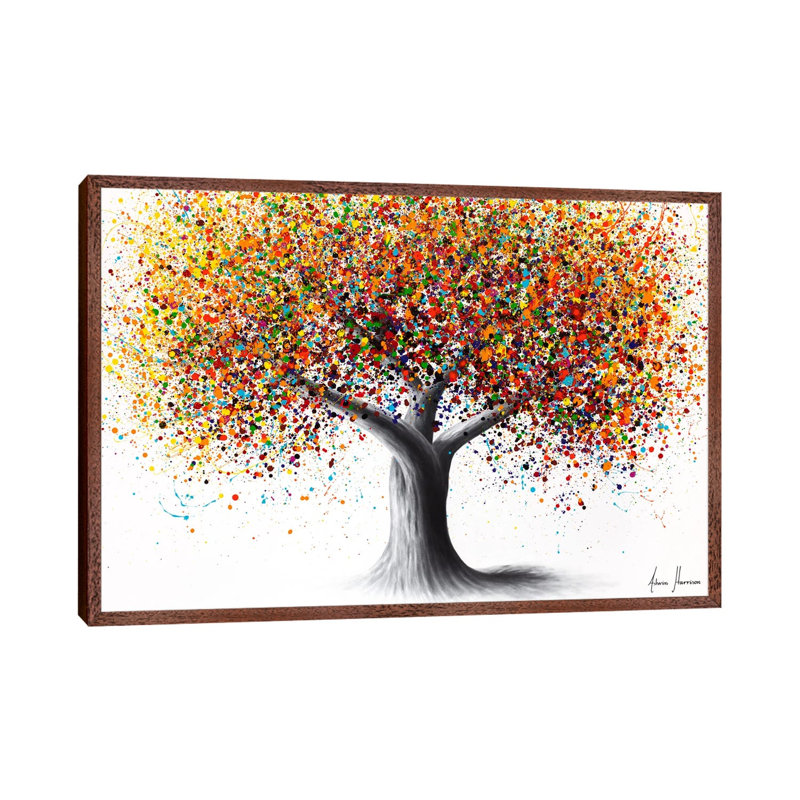 Peace Tree by Ashvin Harrison - Gallery-Wrapped Canvas Giclée on Canvas, 152.5 cm H x 101.5 cm W, Classic Wood Floater Frame