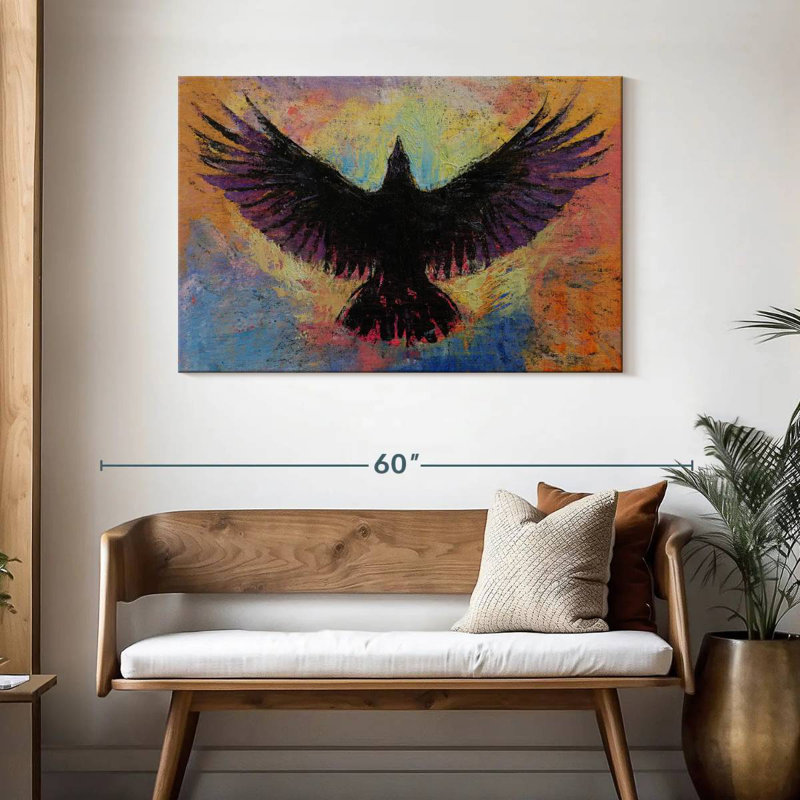 Brampt Crow, 30" H x 45" W