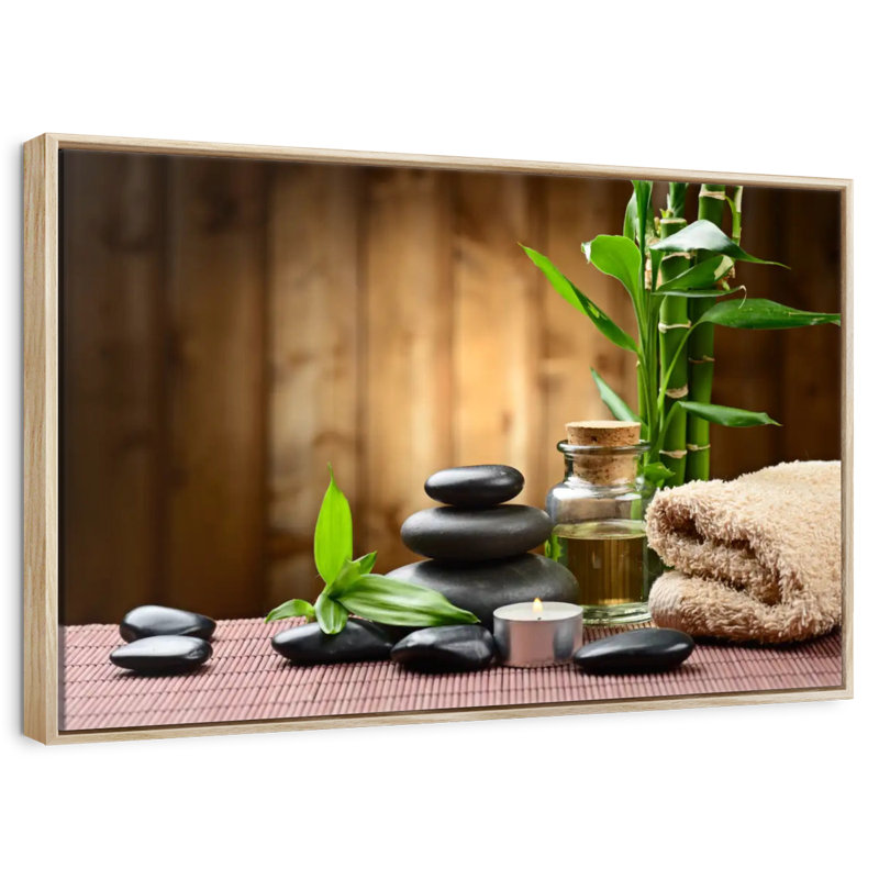 Conception de spa, Cadre flottant en bois naturel, 46 po x 31 po