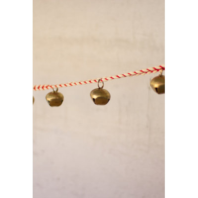  Jingle Bell Garland for Mantel and Staircase