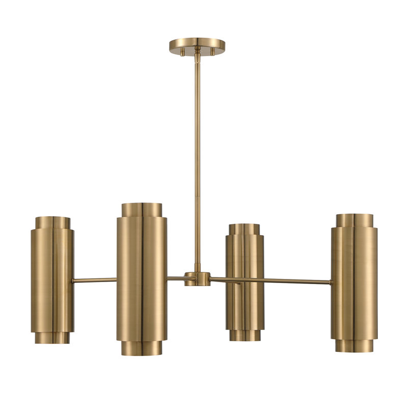Lio 8-Light Chandelier in Noble Brass by Breegan Jane