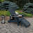 Anette Outdoor Adirondack Chair With Ottoman-910188874