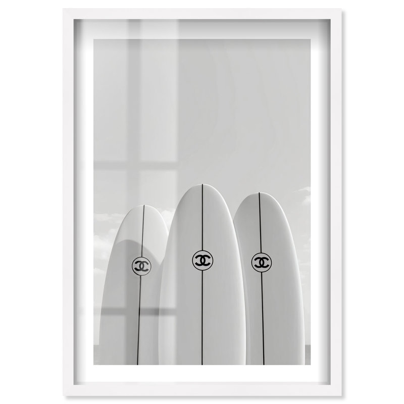 «Wave Walkers Shadowbox» par Notoriart, H 16 po x l 11 po, Blanc