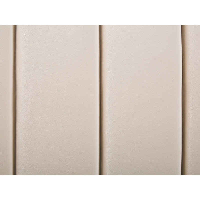 Caroline Upholstered Bed, Beige, European Kingsize (160 x 200cm)