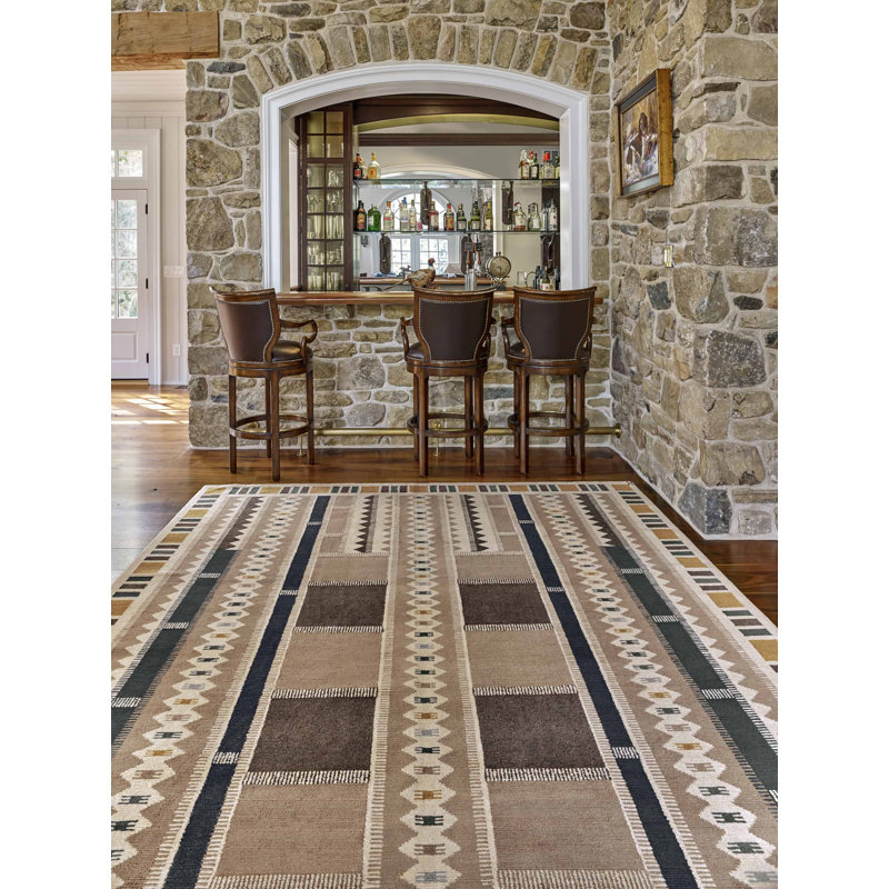 Mesa Wool Geometric Area Rug, Rectangle 8' x 10'