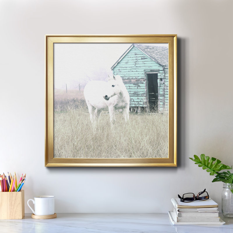 High High Horse I - reproduction d'art sur toile, Doré, H 34,5 po x l 34,5 po x P 1,5 po