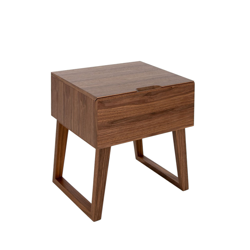 45cm W Manufactured Wood Bedside Table