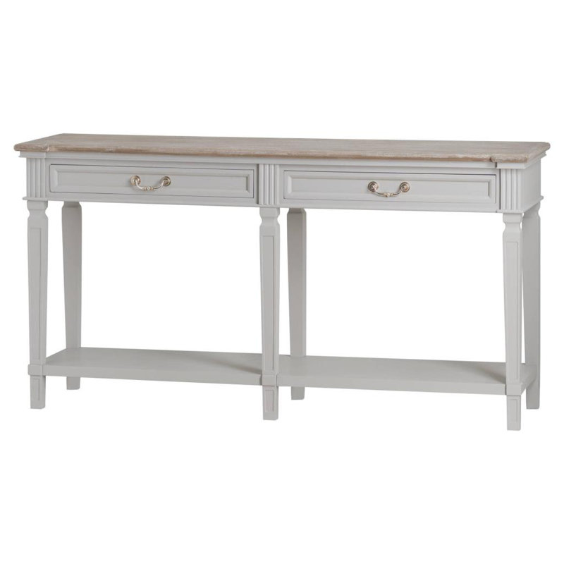 Holtman 150cm Solid Wood Console Table – Elegant Hallway Table for Living Room Décor, Modern Wooden Accent Furniture