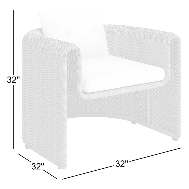 Tucson Outdoor Lounge Chair, Black