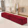 54.5” Wide Waiting Room Bench, Guest Reception Bench, Velvet Fabrics