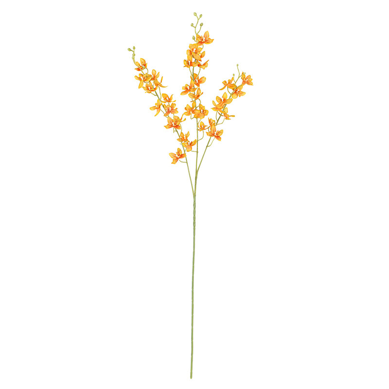 Petite fleur d'orchidée artificielle Dendrobium, Orange